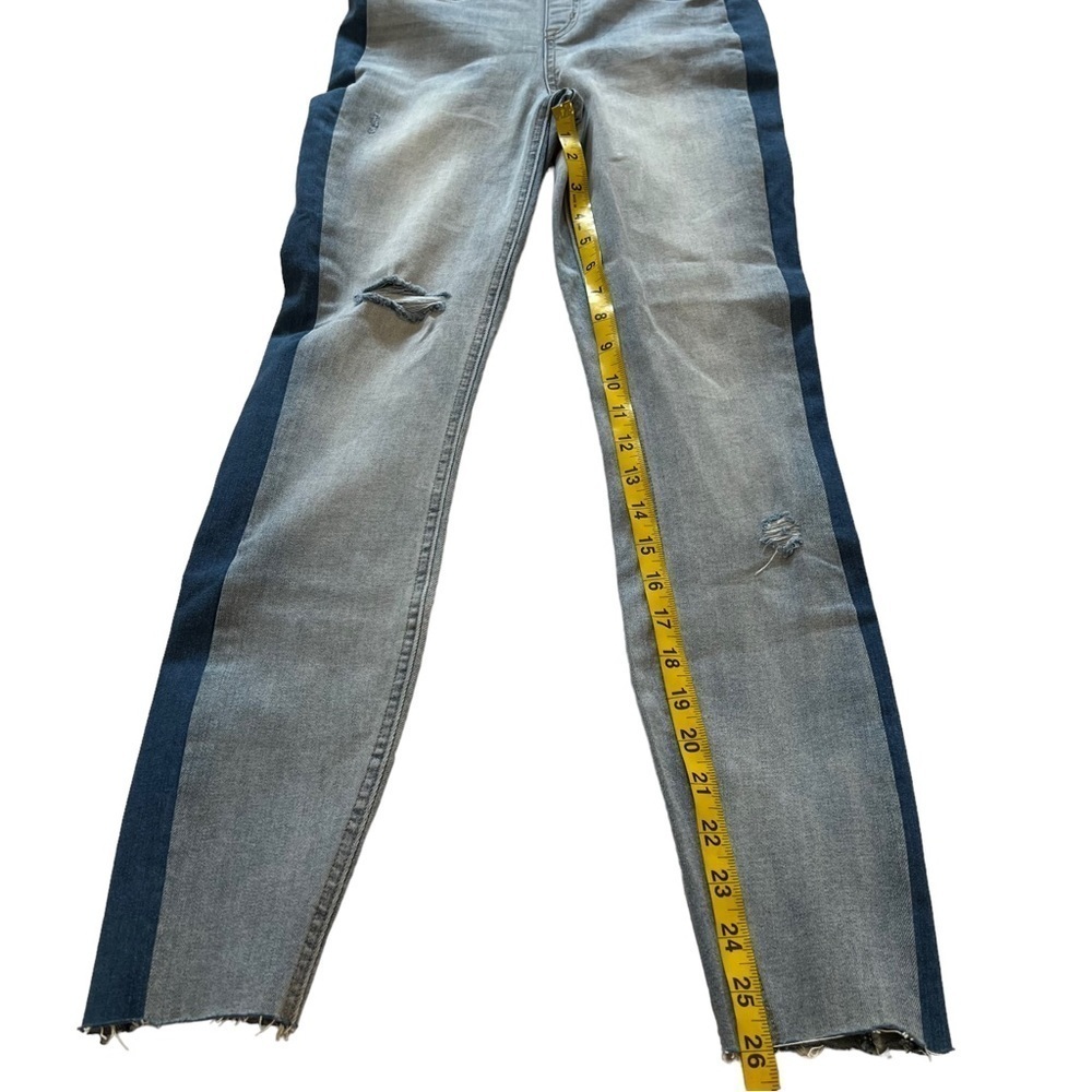 NWT SPANX Side Stripe Jeans in lightwash S Stretchy High Waist - Picture 12 of 14